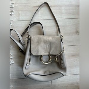 Small Chloe Faye Backpack in Motty Grey